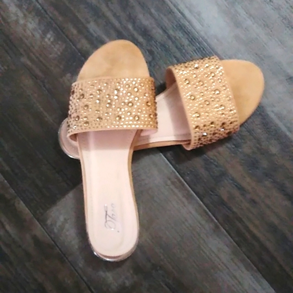 Blingy Slip-on Sandals
